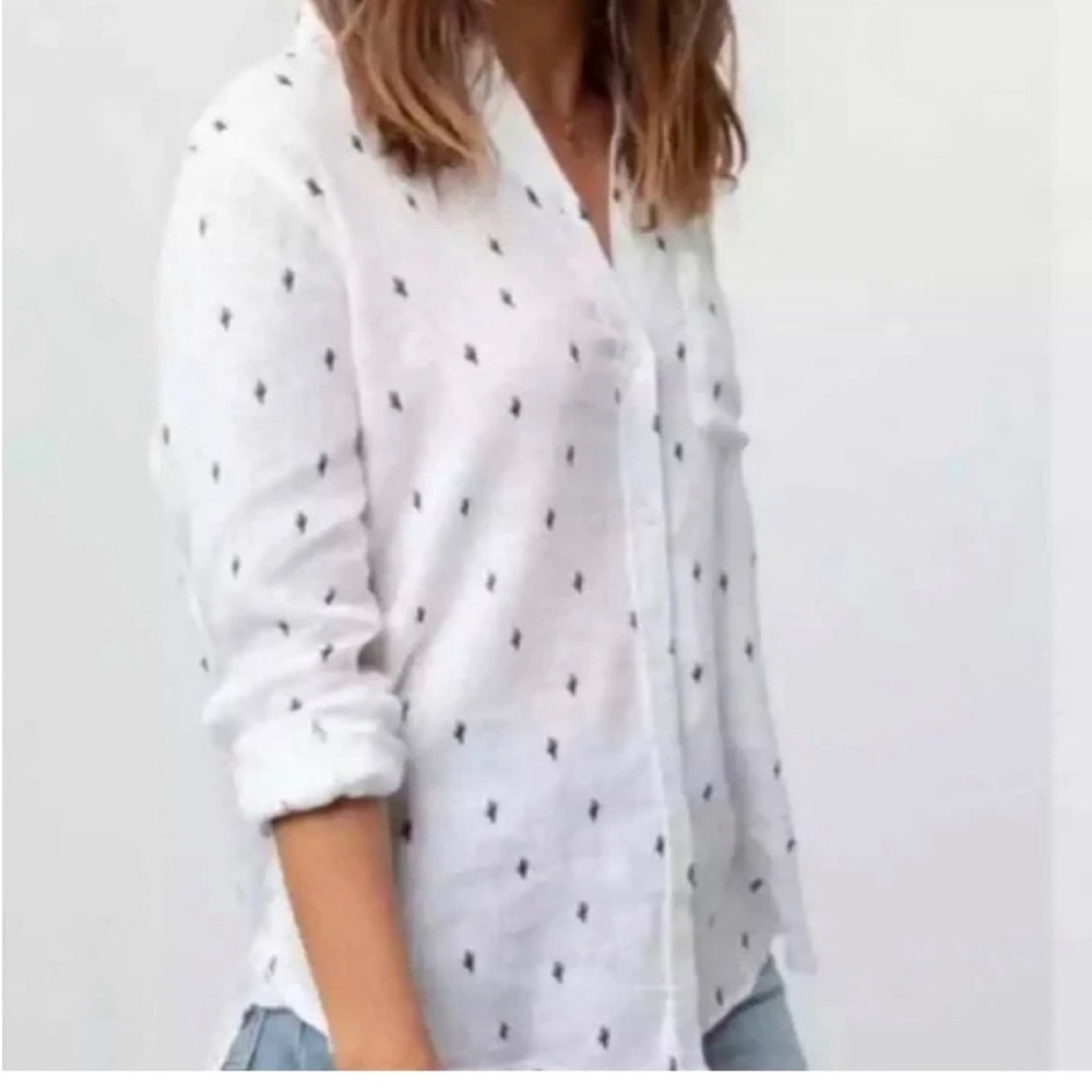 Rails linen button down with cactus print